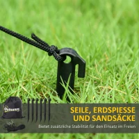 Outsunny Opblaasbare Halloween-decoratie, Sensenman, LED-lampen, ventilator, kabel(m-5)