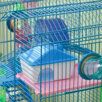 Pawhut Cusca Hamsteri 5 Etaje – Albastra cu Accesorii Incluse(m-11)