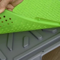 PawHut Inodoro para Perros con Césped Sintético, Repuesto y Bandeja Inferior para Interior y Exterior, 67x41x3.5 cm(m-4)