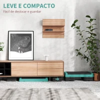 SPORTNOW Step para Fitness Antideslizante Altura Regulável 3 Níveis de 10,5/15,5/20,5 cm Capacidade 250 kg 77x36x20,5 cm Verde e Preto(m-6)