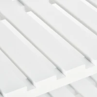 HOMCOM Scarpiera a 3 livelli, con ripiani a listelli, in legno di pino, 70 x 26 x 57,5 cm, Bianco(m-5)