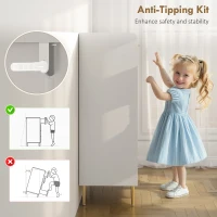 HOMCOM Zapatero salvaespacio para 24 Pares de Zapatos con 2 Puertas, 3 Estantes Extraíbles y Balda Inferior, Blanco(m-4)