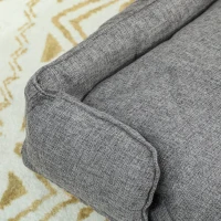 PawHut Divano per cani, con rivestimento rimovibile e lavabile, Grigio scuro(m-5)