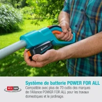 Taille-haies sur perche a batterie GARDENA - THS42/18V P4A - 18V - 42 cm - Hauteur max : 3 m (Livré avec batterie + chargeur)(m-4)