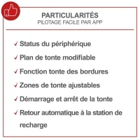Robot tondeuse connecté 600m2 Scheppach RoboCut XL600 avec station de recharge | Jusqu'a 600 m² | Capteur de pluie | WiFi & BT(m-5)
