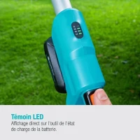 Taille-haies sur perche a batterie GARDENA - THS42/18V P4A - 18V - 42 cm - Hauteur max : 3 m (Livré avec batterie + chargeur)(m-5)
