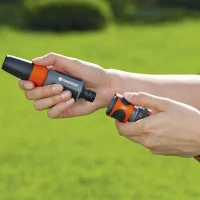 Raccord d'arrosage Aquastop GARDENA pour tuyau Ø19mm - Anti écoulement d'eau - Power Grip - Garantie 5 ans(m-2)