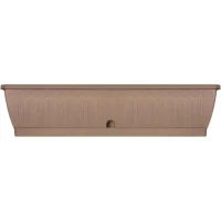 Jardiniere - GARDEN ID Terraflor - Taupe 80 cm - Solidité - Réserve d'eau - Recyclé & 100% recyclable - Volume pour plantes.(m-1)