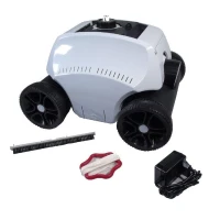 Robot nettoyeur a batterie de piscine UBBINK - Robotclean Accu - nettoyage fond pour toutes piscines(m-3)