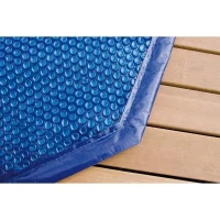 Bâche a bulles pour piscine bois UBBINK octogonale 400x610 - Bleue - 400 microns(m-1)