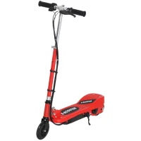 HOMCOM Folding Electric Kids Scooter Ride on Age 7-14, Red/Black(m-11)