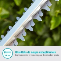 Taille-haies a batterie GARDENA - ComfortCut 60/18V - 18V - 60 cm (Livré avec batterie Li-ion 2,5Ah + chargeur)(m-6)