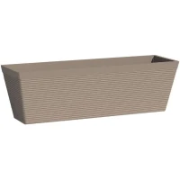 Jardiniere - GARDEN ID - Green Care Impact Taupe - 50 x 16 x 16 cm - Garanti 10ans - 100% recyclé - UV/gel résistant(m-1)