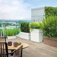 DEROMA Muret haut LIKE R - 78x29,5 cm H65 cm - Blanc(m-5)