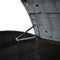 Coffre de rangement extérieur KETER en résine 2000 litres Noir et gris - Abri de stockage de jardin(m-2)