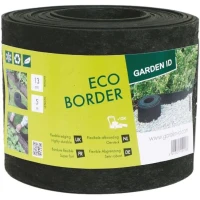 Bordure de jardin en caoutchouc recyclé - GARDEN ID Eco Border - 5 m H13 cm - Indestructible - Flexible, pose droite ou courbée.(m-1)