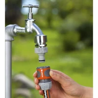 Raccord d'arrosage rapide GARDENA - Adapté tuyau Ø13mm & Ø15mm - Power Grip - Garantie 5 ans(m-3)