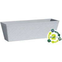 Jardiniere - GARDEN ID - Green Care Impact Bleu-Gris - 50 x 16 x 16 cm - Garanti 10ans - 100% recyclé - UV/gel résistant(m-2)