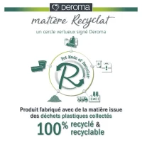 DEROMA Muret haut LIKE R - 78x29,5 cm H65 cm - Blanc(m-3)