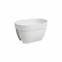 ARTEVASI Jardiniere balcon CAPRI CAMPANA - 40 ma - Blanc - 39 x 25,6 x 22,5 cm(m-1)