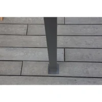 Pergola KIBA avec toit déroulant - Gris - 3 x 3 m(m-6)