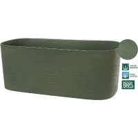 Jardiniere XL a réserve d'eau - GARDEN ID Respect - Vert de gris 80 x 38 cm - 100% déchets ménagers - 100% recyclable(m-2)