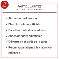 Robot tondeuse connecté 900m2 Scheppach RoboCut XXL900 avec station de recharge | Jusqu'a 900 m² | Capteur de pluie | WiFi & BT(m-5)