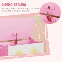 AIYAPLAY Caja de Almacenaje Juguetes 53L Baúl Juguetes Infantil con Tapa Abatible y Pistón de Gas para Sala de Juegos Rosa(m-5)