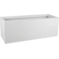 EDA Jardiniere GRAPHIT UP - 57 L - Dimensions 79,5 x 29,5 x 29,5 cm - Blanc cérusé(m-1)