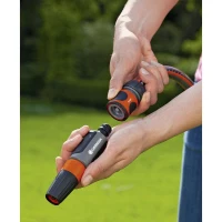 GARDENA Raccord d'arrosage Aquastop – Adapté tuyau Ø13mm & Ø15mm – Anti écoulement d'eau – Power Grip – Garantie 5 ans (18213-20)(m-2)