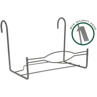Support Balcon Large - GARDEN ID - 35 x 18 cm Anthracite - Crochets Sécurisés - Dimensions Pratiques - Robuste(m-1)