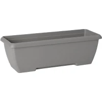Jardiniere - GARDEN ID Teramo - Noir 60 cm - Solidité - Réserve d'eau intégrée - Recyclé & 100% recyclable - Volume pour plantes(m-1)