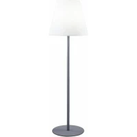 Lampadaire lumineux extérieur - LUMISKY - 150cm - Acier et polyéthylene - Blanc froid(m-1)