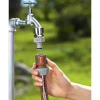 Raccord d'arrosage rapide GARDENA - Adapté tuyau Ø19 mm - Fixation 1 clic - Power Grip(m-2)