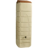 Récupérateur d'eau mural - BELLI - 650 L - Beige(m-1)
