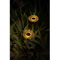 Decoration lumineuse solaire GALIX G4460 - Forme Tournesol - H44cm(m-1)