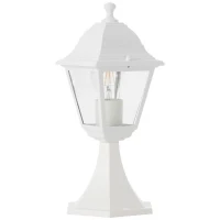 Borne extérieure NISSIE blanc - Brilliant - Métal/verre - IP44 - 1xE27 60W(m-5)