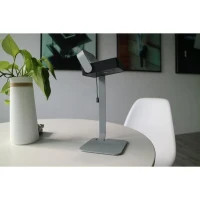 Lampe de table solaire - Easy - Gris - Aluminium - LED - 30 lumens(m-2)