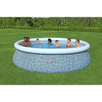 Kit Piscine gonflable BESTWAY -  Fast Set™ - 457 x 107 cm - Ronde (Filtre a cartouche, échelle, 1 cartouche)(m-2)