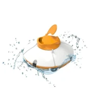 Robot de piscine - Bestway - Frisbee - Autonome - nettoyage fond plat - 5x3m max - Orange(m-2)