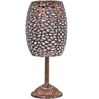 Lanterne solaire - GALIX - G2003 - Métal cuivré - LED blanche 10 lumens - H35 cm(m-2)