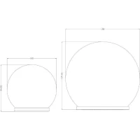 Sphere solaire GALIX - Effet verre brisé - Ø 10 cm - 15 LED blanches(m-4)