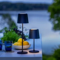 Lampe a poser LED KAAMI BRILLIANT - Noir - Extérieur - 2W - IP44 - Métal et plastique(m-1)