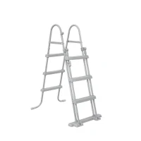 Kit Piscine hors sol tubulaire BESTWAY - Steel Pro MAX™- 427 x 250 x 100 cm - Ovale (Filtre a cartouche, échelle, bâche, 1 cartouche(m-6)