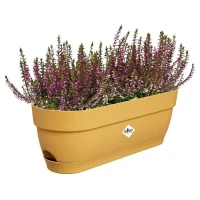 ELHO Balconniere ovale Vibia Campana - Plastique - Réservoir - 50 x 18,2 H 17 cm - Jaune Miel(m-4)