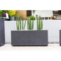 EDA Jardiniere GRAPHIT - 97,6L - 99,5 x 39 x 43 cm - Gris anthracite(m-2)