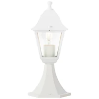 Borne extérieure NISSIE blanc - Brilliant - Métal/verre - IP44 - 1xE27 60W(m-3)