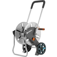 Dévidoir CleverRoll en métal pour jardin moyen - GARDENA - Longueur max 60m - Garantie 5 ans(m-2)
