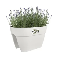 ELHO Balconniere Vibia Campana Flower Bridge 40 - 26x39x22cm - Balcon extérieur - Blanc soie(m-3)