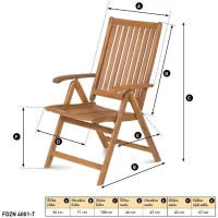 Chaises réglables - Fieldmann - FDZN 4001-T(m-2)